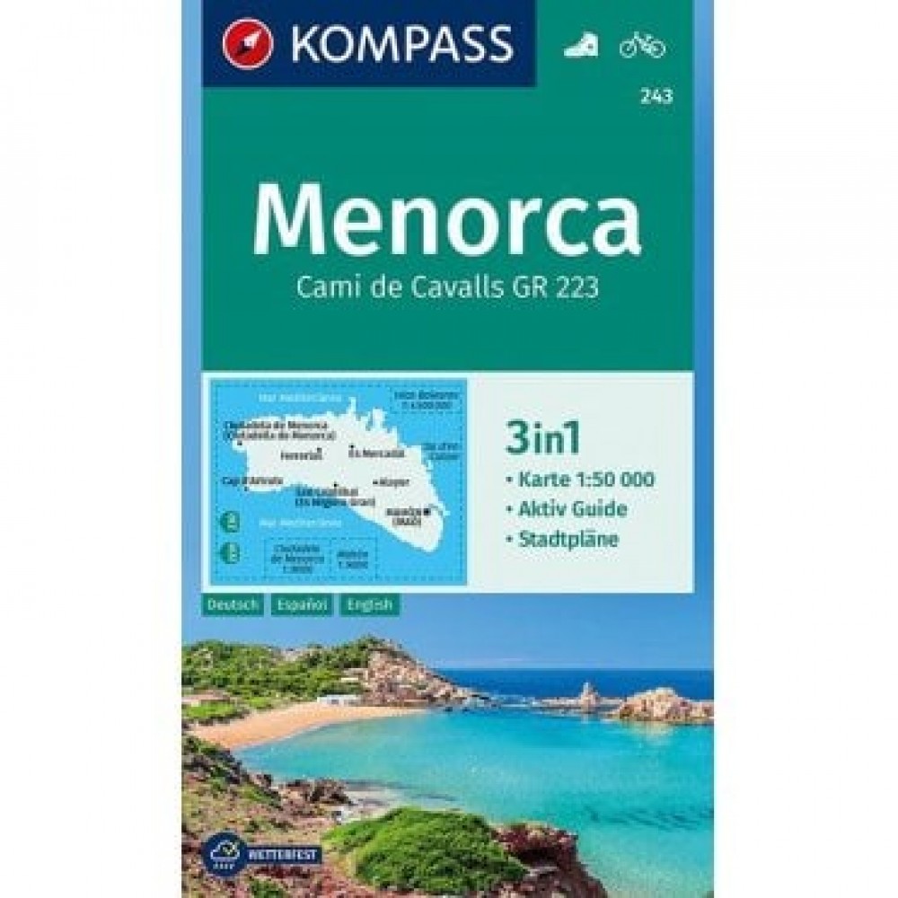 243 Menorca Kompass Wanderkarte